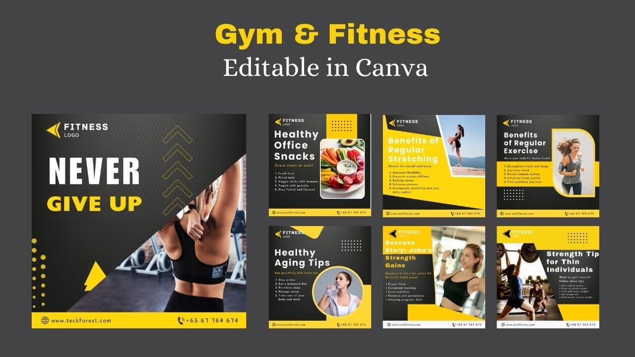 Fitness Inspiration Template for Instagram