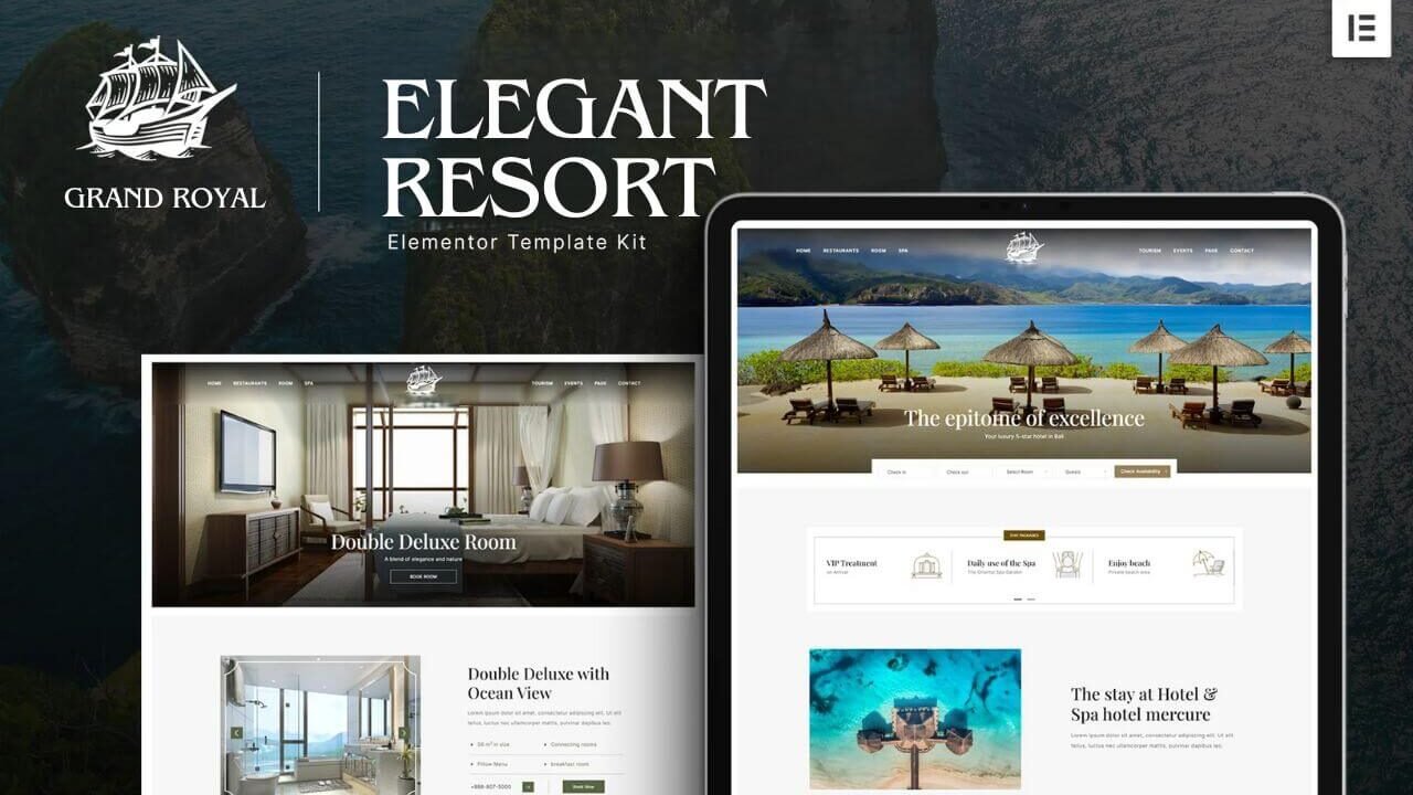 Elegant Resort Elementor Template Kit